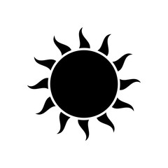 sun icon vector design template