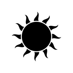 sun icon vector design template