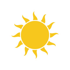 sun icon vector design template