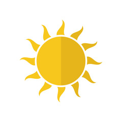sun icon vector design template