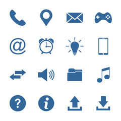 website icon set vector design symbol