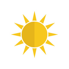 sun icon vector design template