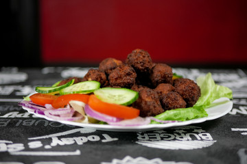 Pork dish on a restaurant table
