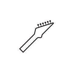 Guitar neck icon design template vector isolated