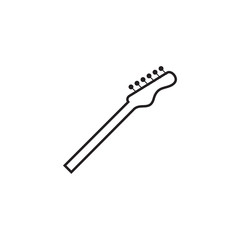 Guitar neck icon design template vector isolated