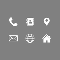 website icon set vector design symbol