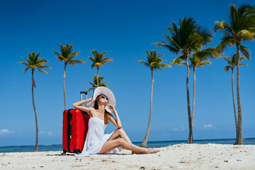 young woman on the beach