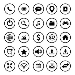 website icon set vector design symbol