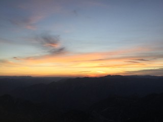 Obraz premium sunset in the mountains