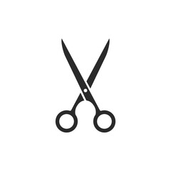 Scissors Icon Vector Illustration - obrazy, fototapety, plakaty