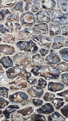 Texture of stone. Background from texture of a large stone. A wall of textured stone.