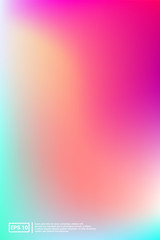 Iridescent, Blurred Gradient Mesh. 