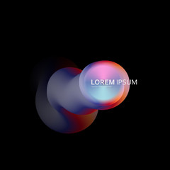 Liquid creative color shapes and abstract vector design background