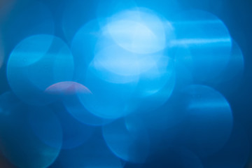 Abstract blue bokeh,blue bright background, blur