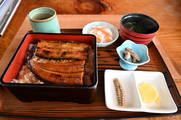 うな重定食＠四万十川