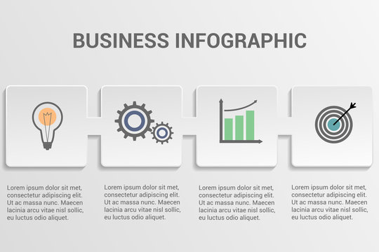 Business infographic template.