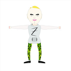 man in layers  for rigging