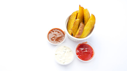 Sauce on a restaurant table