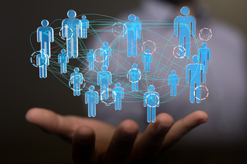 group of network people - Business and contact