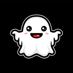cute ghost vector design