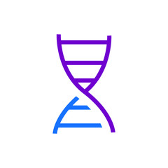 DNA icon vector in trendy style