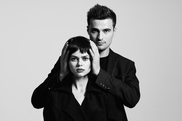 cheerful beautiful couple