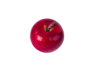 Perfect red apple isolated on white background. Juicy and fresh apple for ads