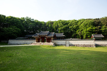 Fototapeta na wymiar Hwangsan Battle Monument Site in Namwon-si, South Korea.