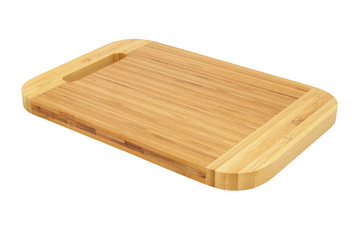 Bamboo cutting board isolated