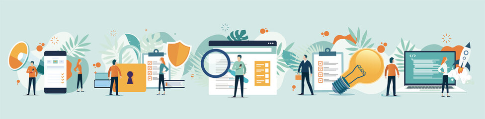 Digital Marketing stock illustration