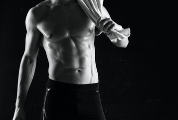 Obraz na płótnie Canvas portrait of muscular man