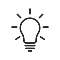 light bulb / lamp icon vector logo symbol illustration