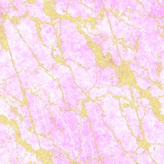 Seamless pink gold watercolor marble texture