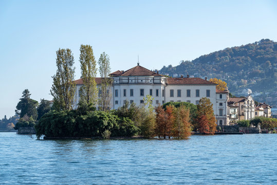 Borromeo Palace On Bella Island, Maggiore Lake, Italy