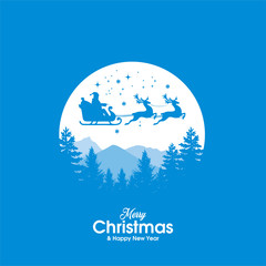 Blue simple christmas animation, christmas greetings
