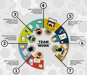 Flat design illustration concepts for business analysis and planning, consulting, team work, project management, financial report and strategy . Concepts web banner and printed materials.