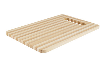 Stripped cutting board isolated on white background