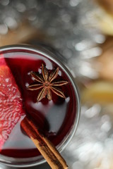 mulled wine with spices