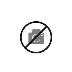 No photo icon on white background