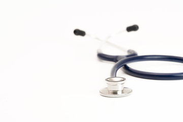 stethoscope on white background, medical tool