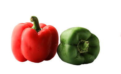 ripe pear on a white isolated background