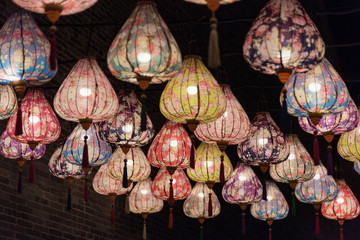 Oriental festival colorful festive lantern background