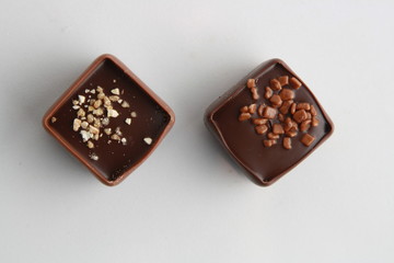 Delicious assorted bonbons cocoa chocolates from Belgium