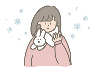 Cute girl wearing a scarf-2