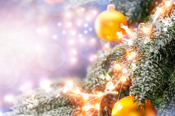 Winter background of christmas time and free space for your decoration. 