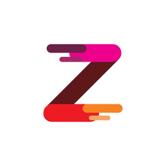 modern z color art logo design