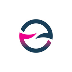 balance color line logo wave design