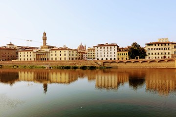 Obraz premium Florence, reflection in water