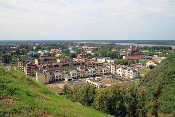 View of the Russian city of Tobolsk in the Tyumen region of Russia