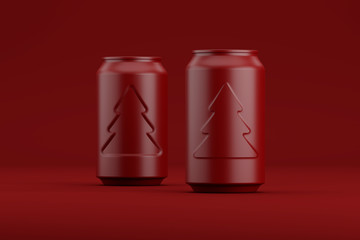 New Year's drink in an aluminum can with a logo